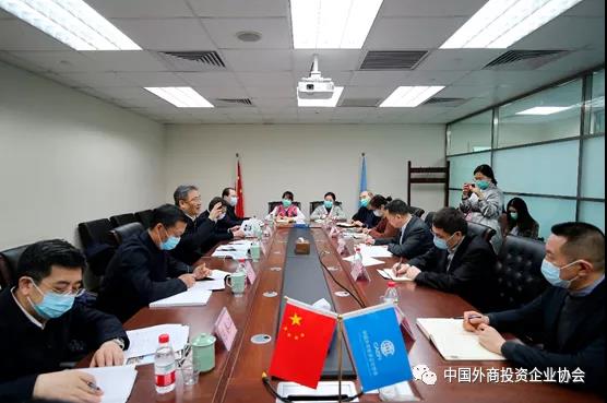 商务部王文涛部长视察外资协会